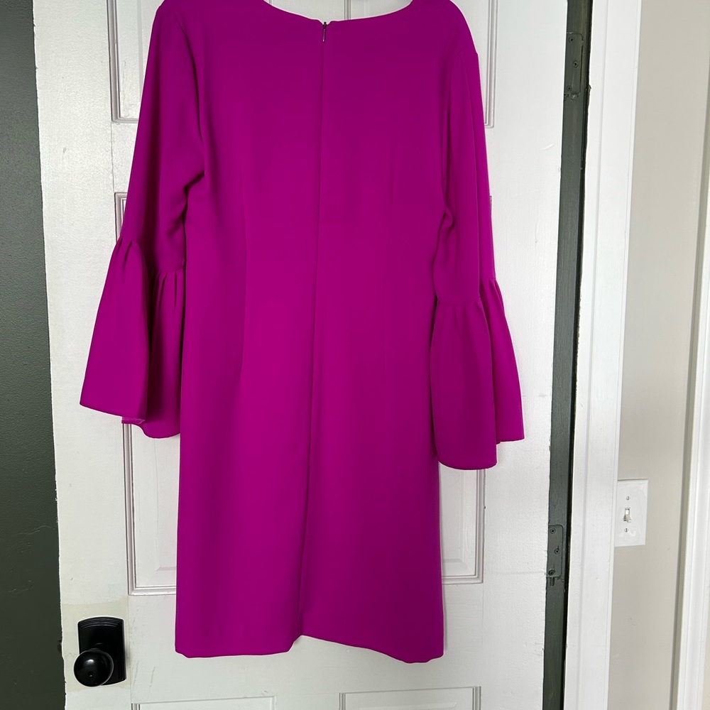 Banana Republic Fuchsia Long Sleeve Dress